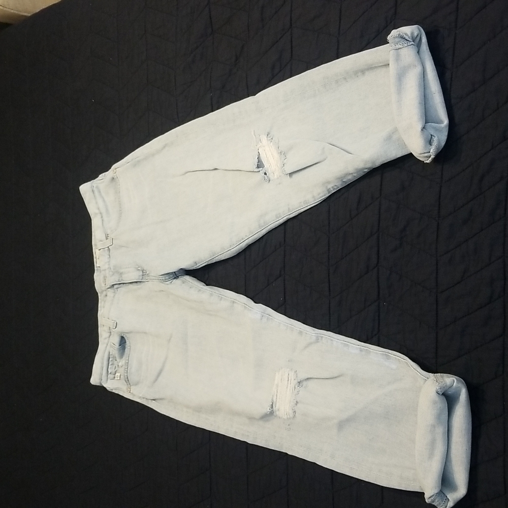 AG light wash boyfriend jean